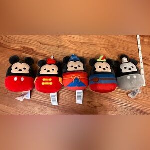 Disney Squishmellow Plush Collection - Red, Blue, Gray